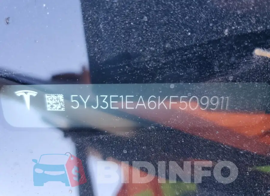 5YJ3E1EA6KF509911 Photo# 12