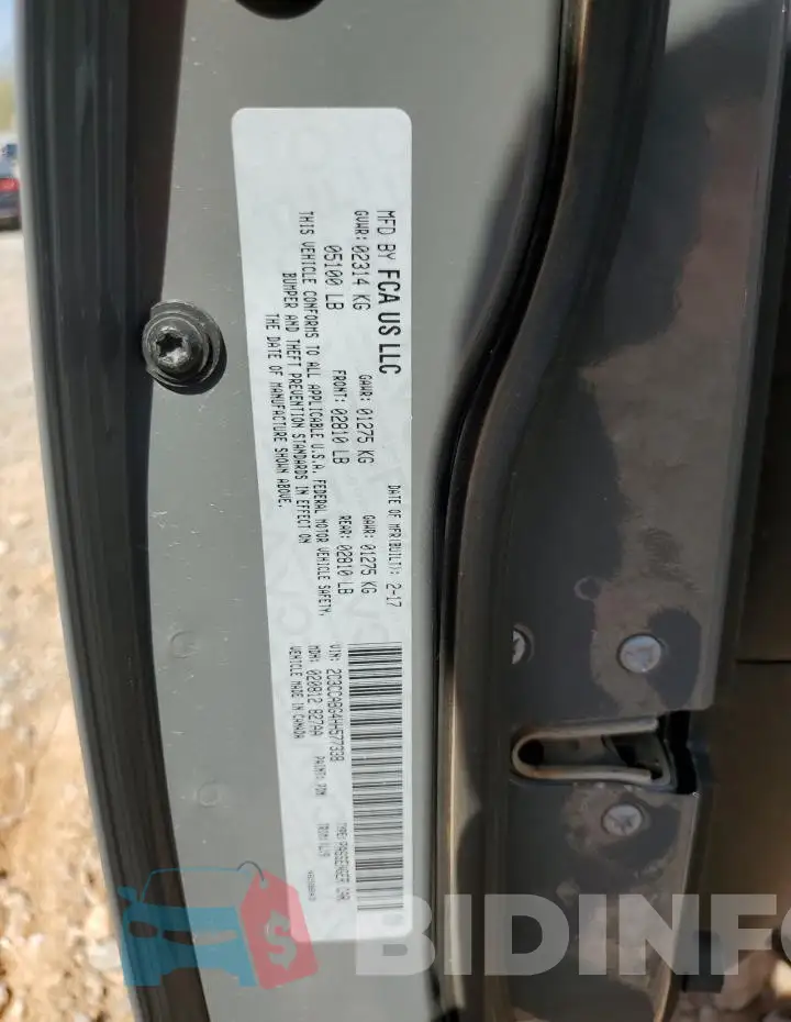 2C3CCABG4HH577338 Photo# 13