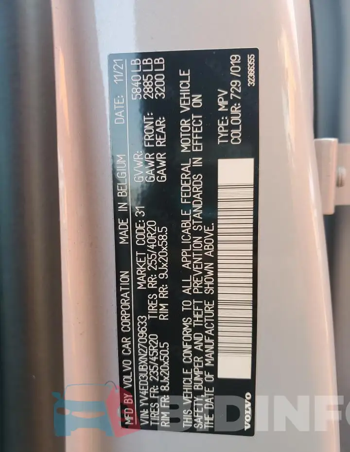 YV4ED3UBXN2709633 Photo# 14