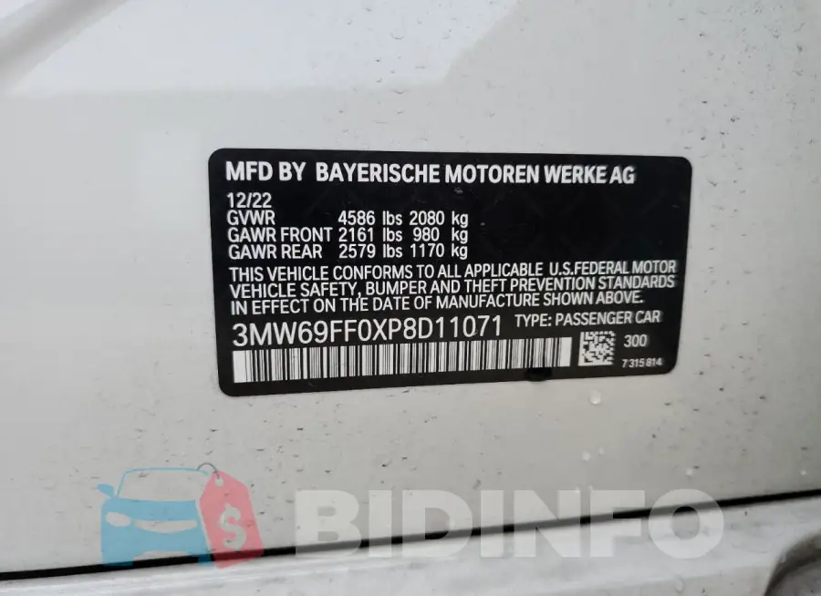 3MW69FF0XP8D11071 Photo# 12