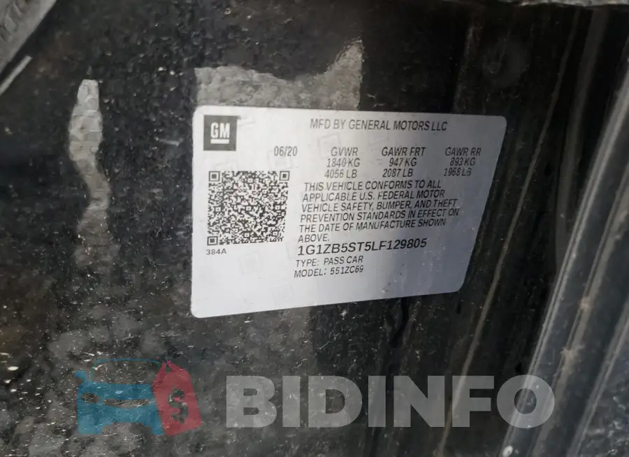 1G1ZB5ST5LF129805 Photo# 12
