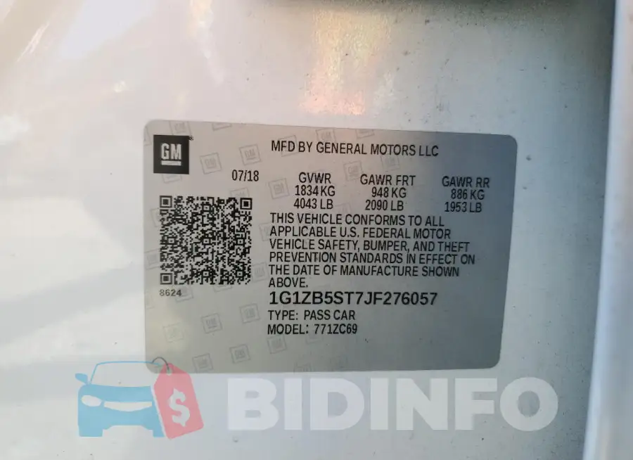 1G1ZB5ST7JF276057 Photo# 12