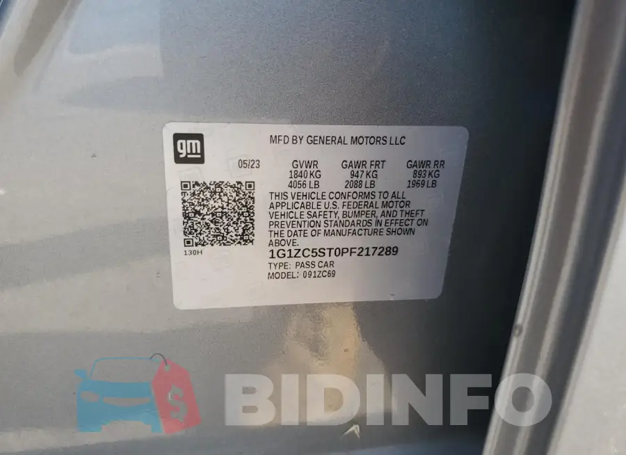 1G1ZC5ST0PF217289 Photo# 12