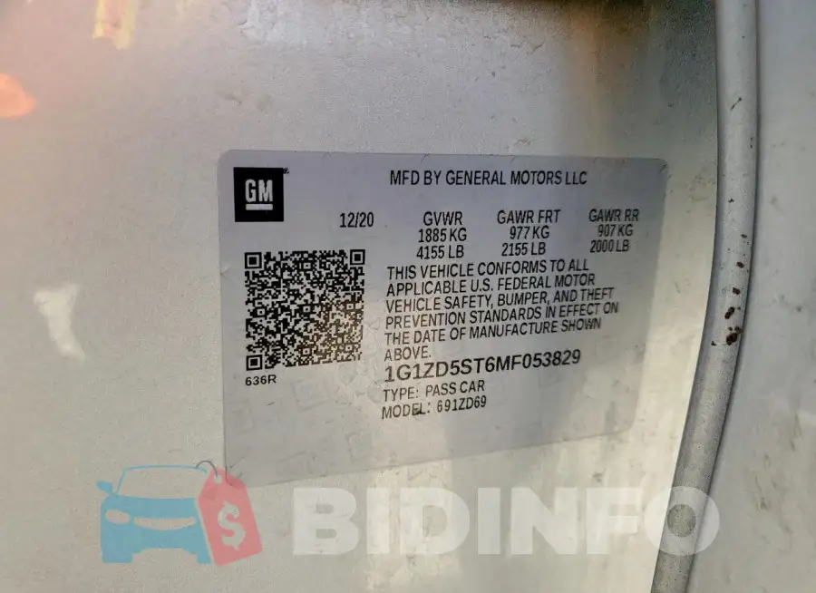 1G1ZD5ST6MF053829 Photo# 13