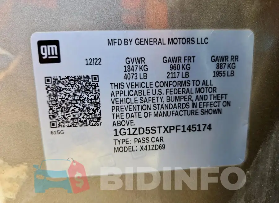 1G1ZD5STXPF145174 Photo# 12