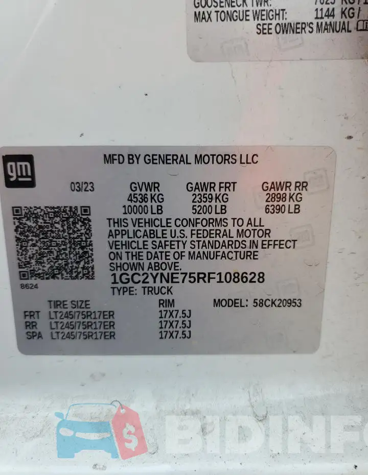 1GC2YNE75RF108628 Photo# 12