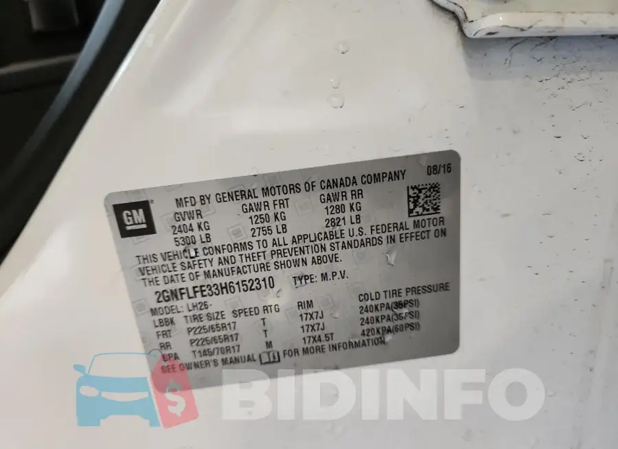2GNFLFE33H6152310 Photo# 13