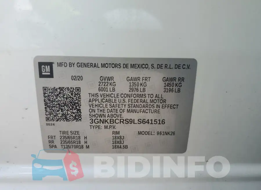 3GNKBCRS9LS641516 Photo# 13