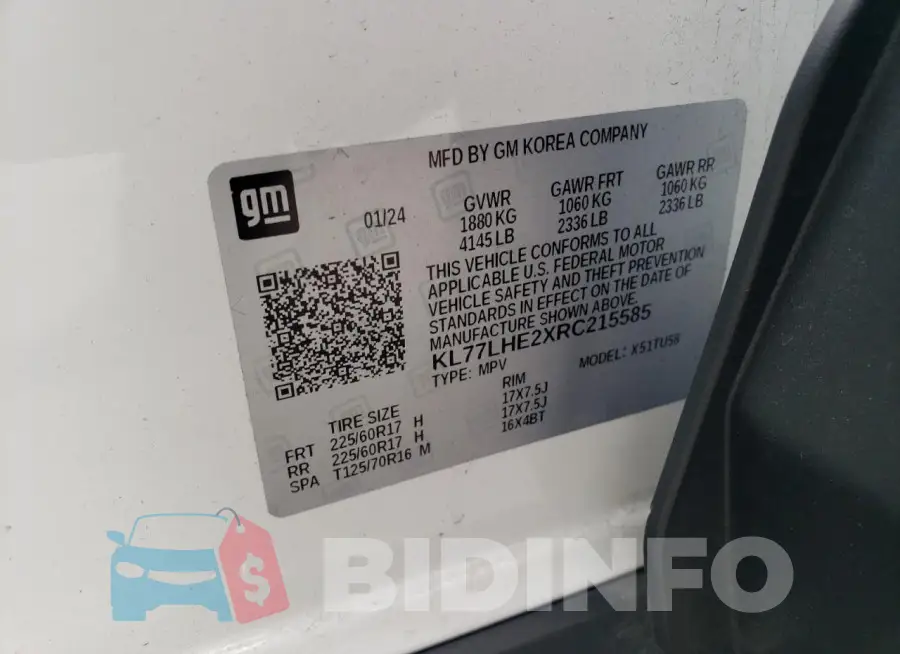 KL77LHE2XRC215585 Photo# 13