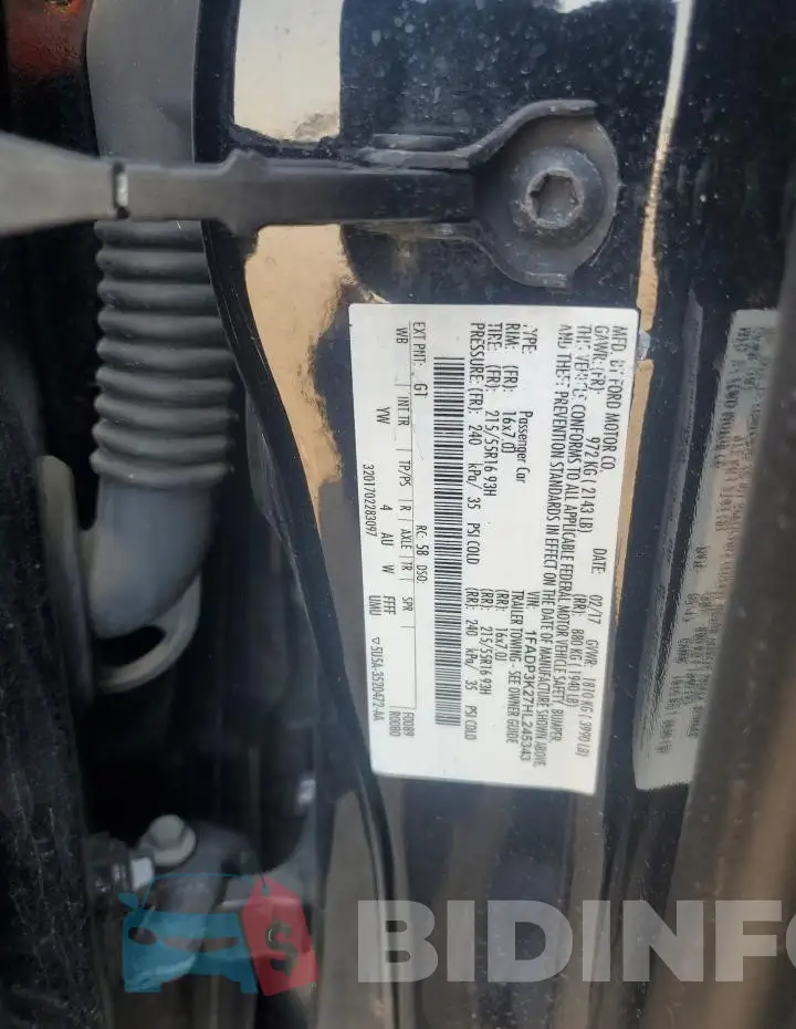 1FADP3K27HL245343 Photo# 12
