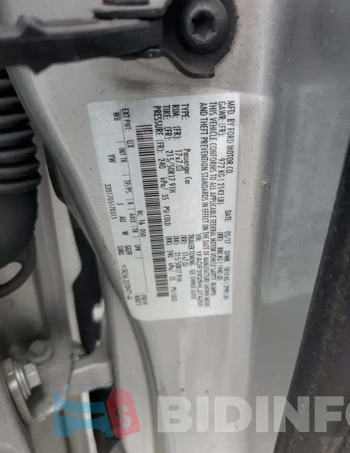 1FADP3M25HL274255 Photo# 12