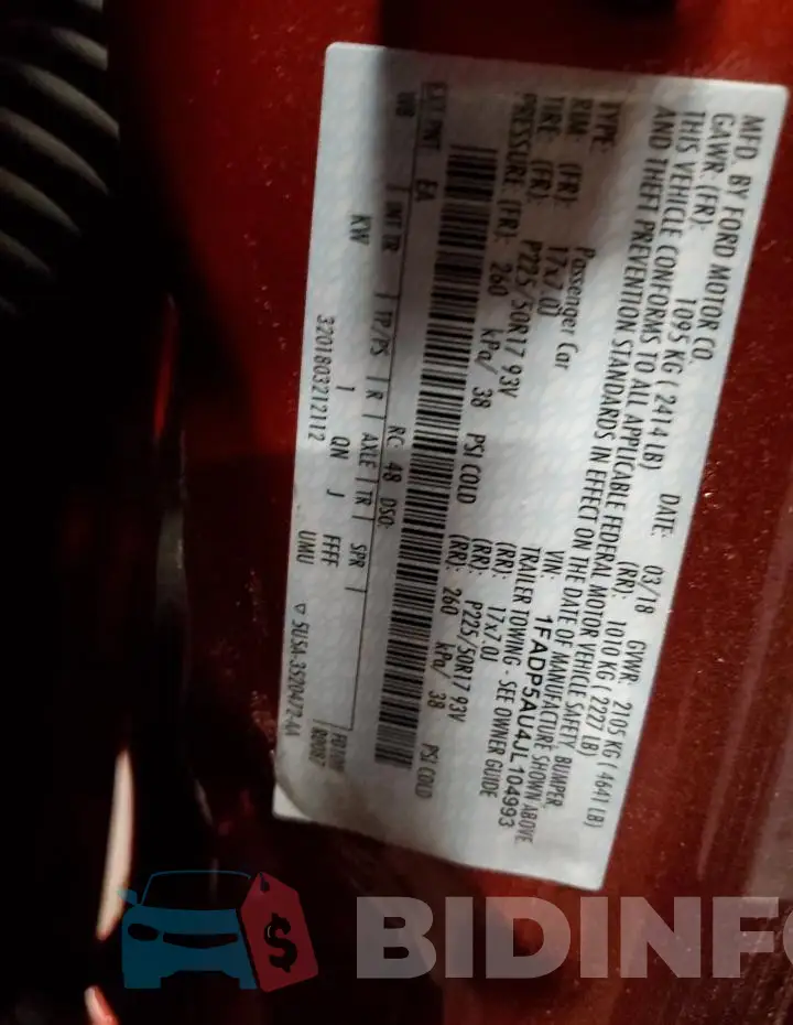 1FADP5AU4JL104993 Photo# 13