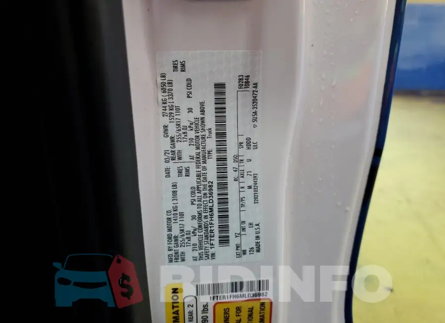1FTER1FH6MLD36982 Photo# 12