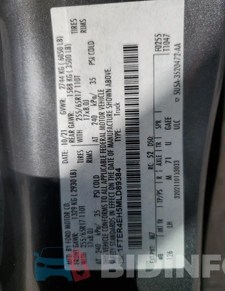 1FTER4EH5MLD89384 Photo# 12