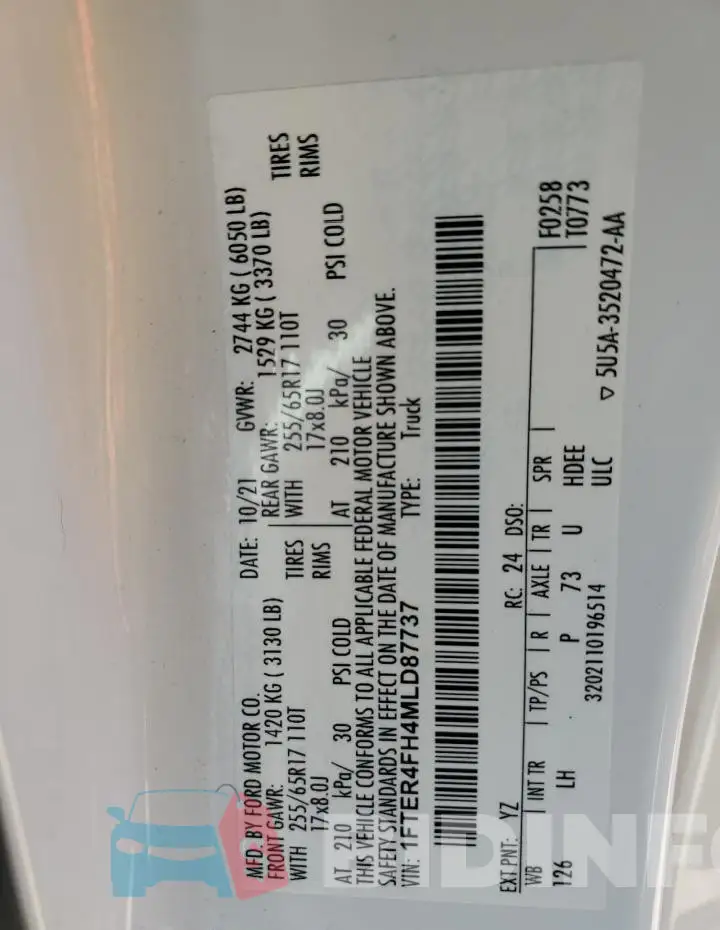 1FTER4FH4MLD87737 Photo# 13