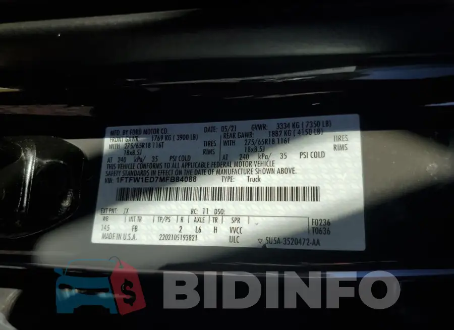 1FTFW1ED7MFB84088 Photo# 12