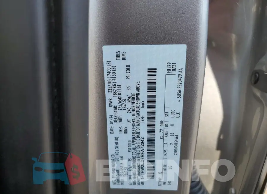 1FTFW3LD7RFA72042 Photo# 12