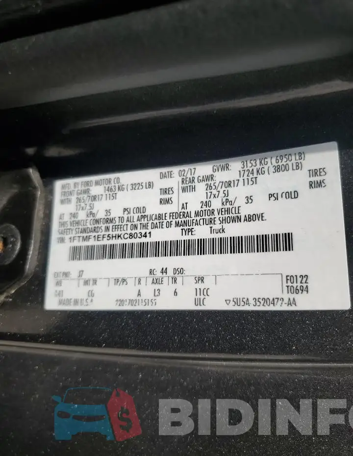 1FTMF1EF5HKC80341 Photo# 13