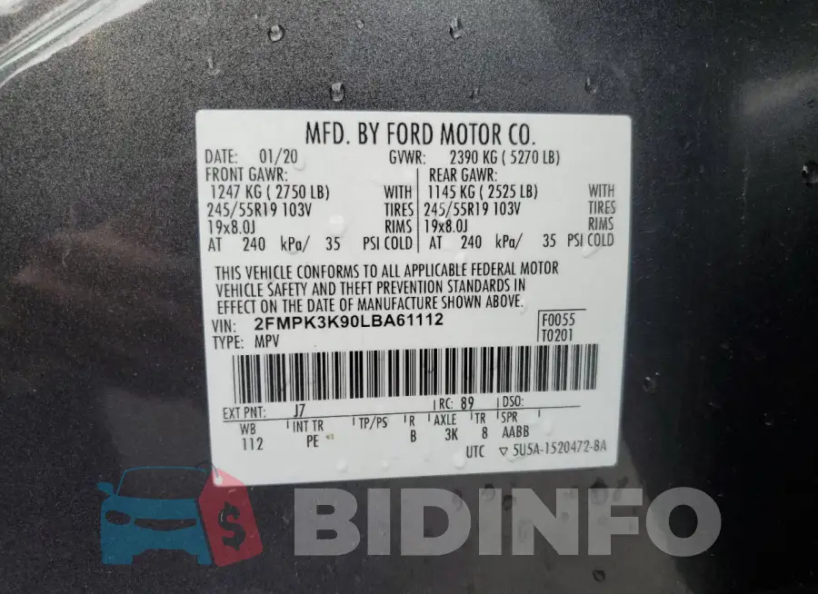 2FMPK3K90LBA61112 Photo# 12
