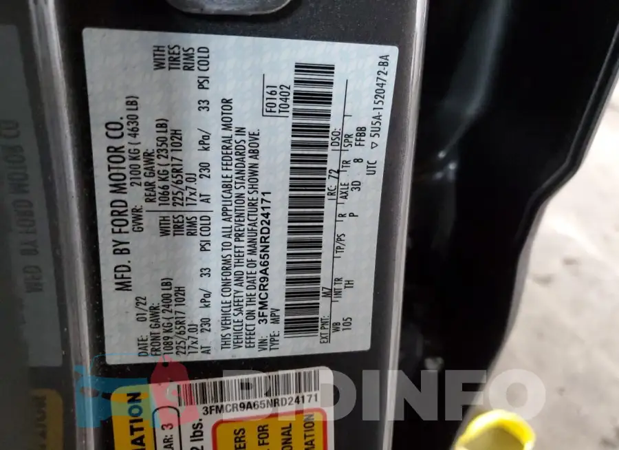 3FMCR9A65NRD24171 Photo# 13
