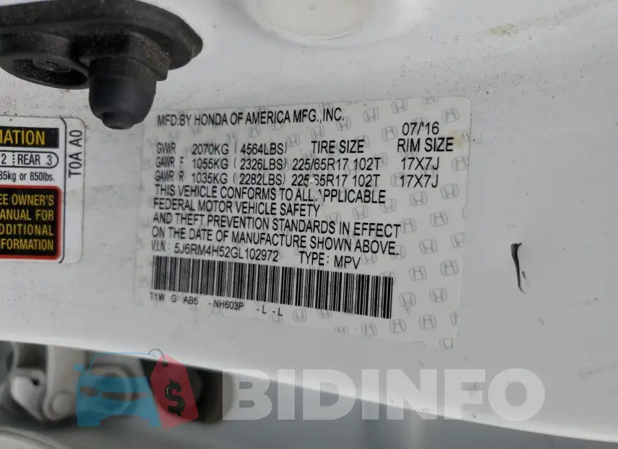 5J6RM4H52GL102972 Photo# 12