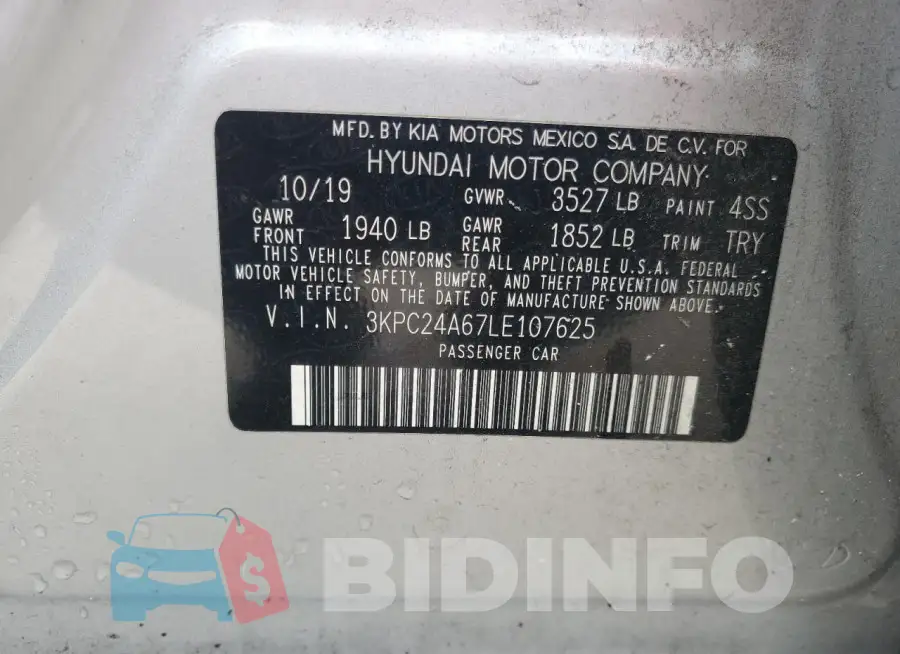 3KPC24A67LE107625 Photo# 12