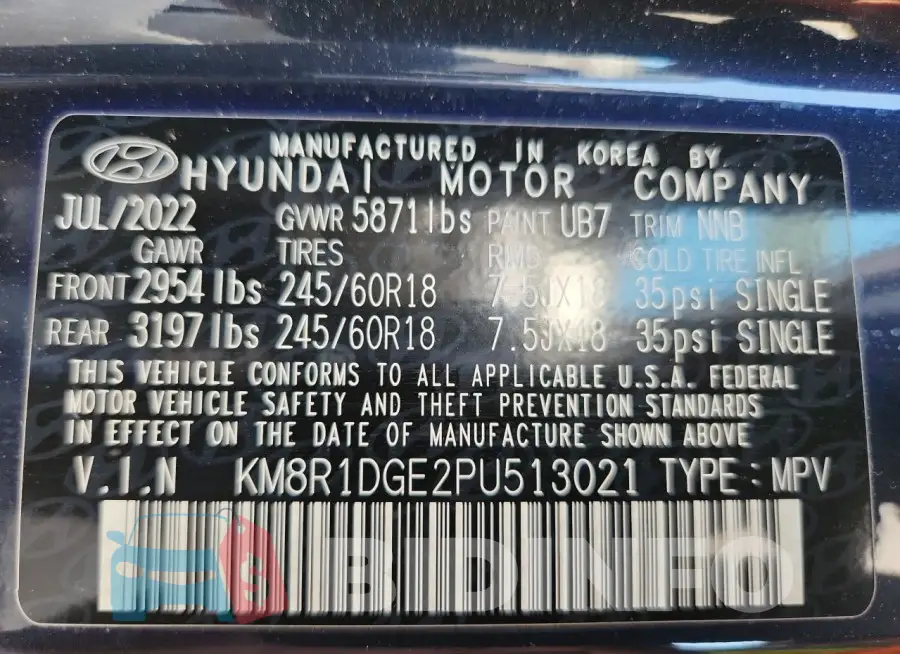 KM8R1DGE2PU513021 Photo# 14