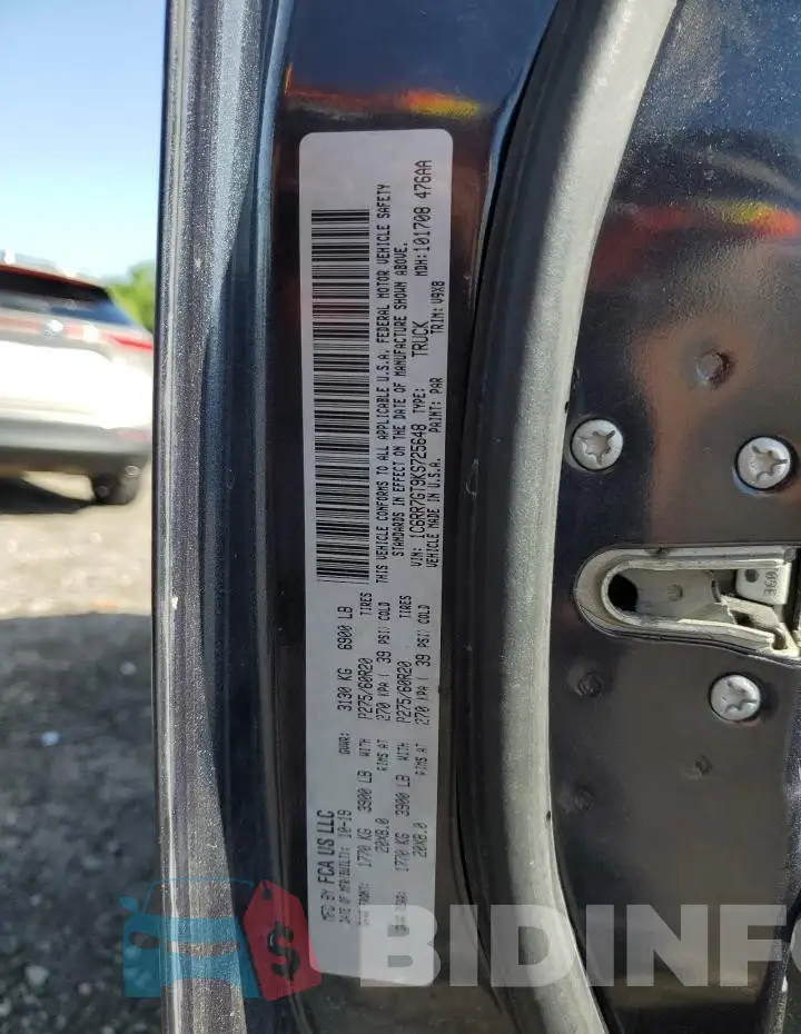 1C6RR7GT9KS725648 Photo# 12