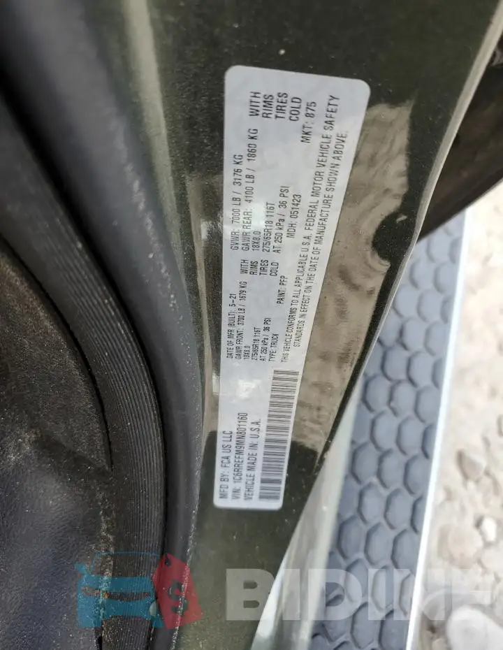 1C6RREFM9MN801160 Photo# 12