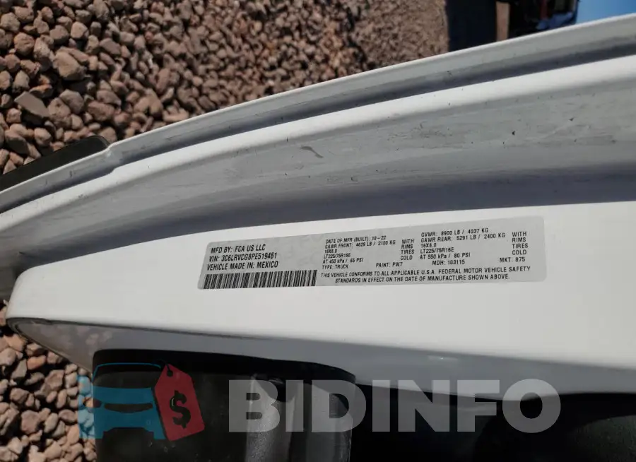 3C6LRVCG8PE519461 Photo# 12