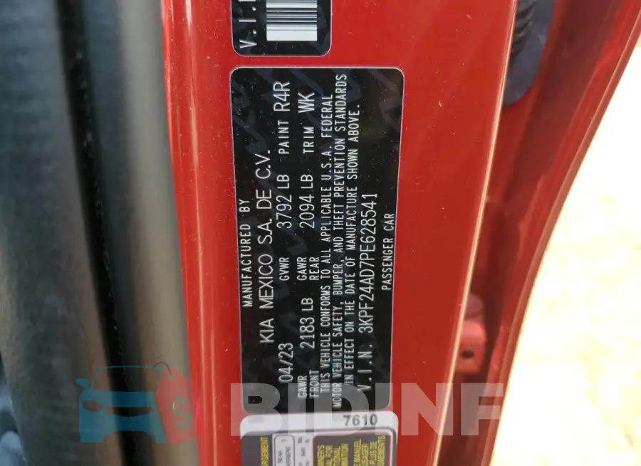 3KPF24AD7PE628541 Photo# 12