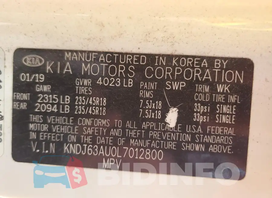 KNDJ63AU0L7012800 Photo# 13