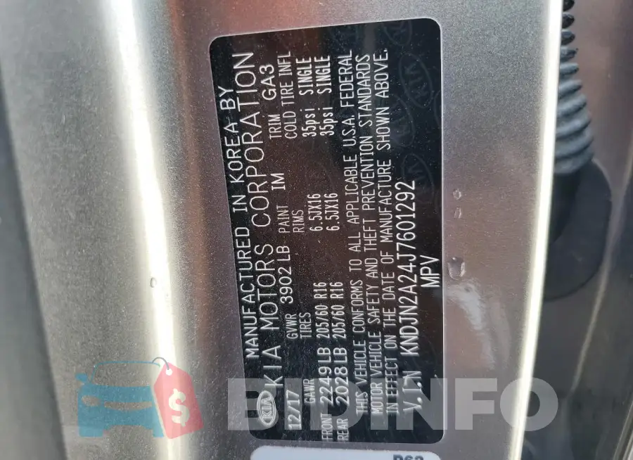 KNDJN2A24J7601292 Photo# 13
