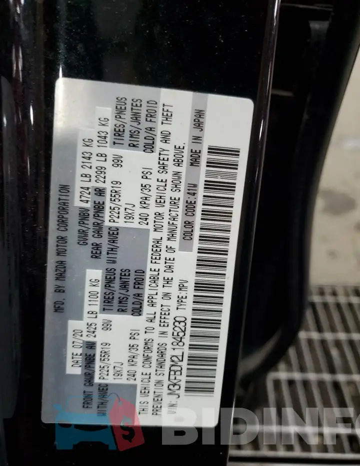 JM3KFBDM2L1845230 Photo# 13