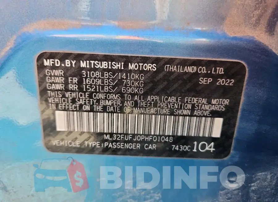 ML32FUFJ0PHF01048 Photo# 13