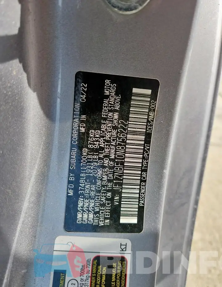 JF1ZNBF10N8756222 Photo# 12