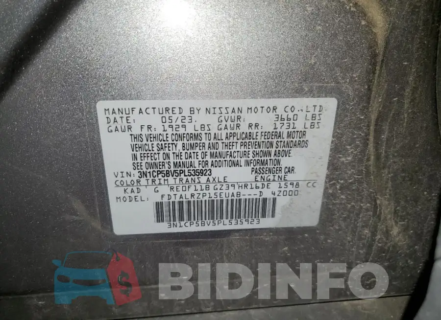 3N1CP5BV5PL535923 Photo# 14