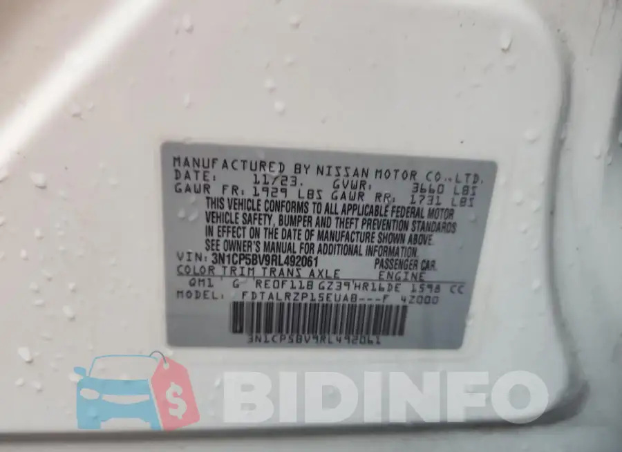 3N1CP5BV9RL492061 Photo# 13