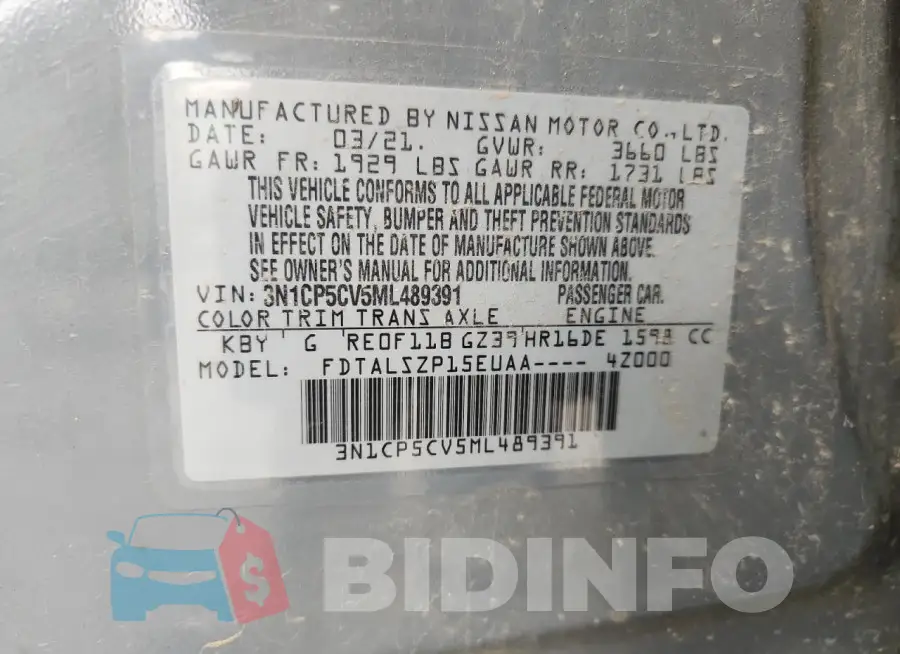 3N1CP5CV5ML489391 Photo# 14
