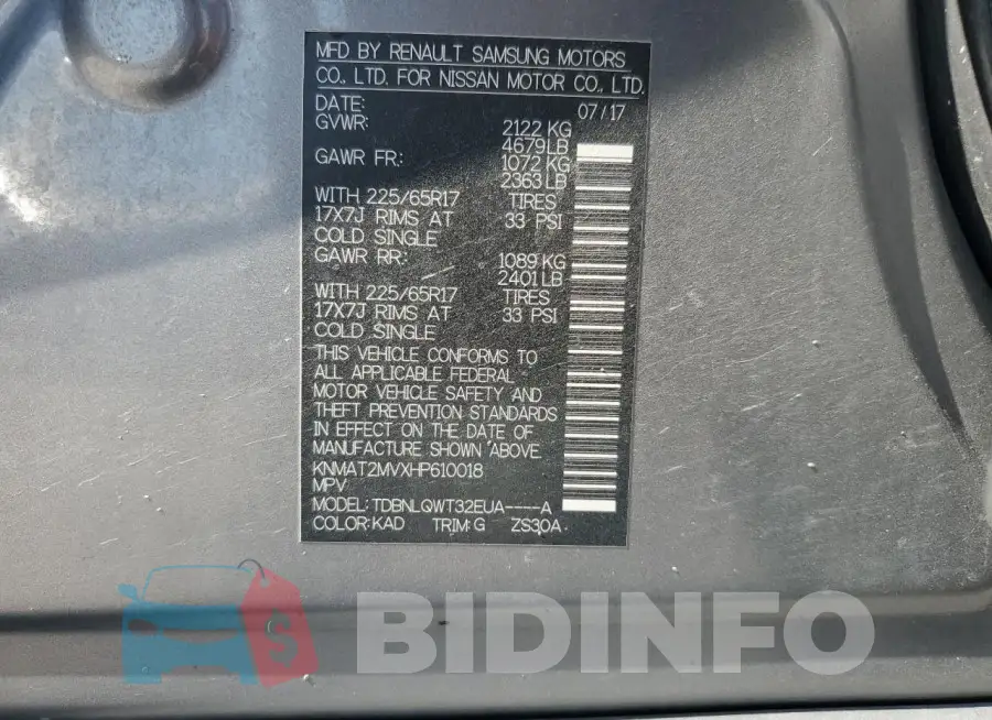 KNMAT2MVXHP610018 Photo# 12