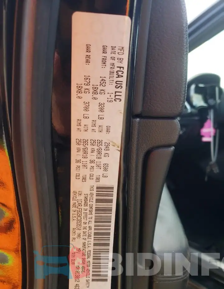 1C4RJFBG5KC653510 Photo# 12