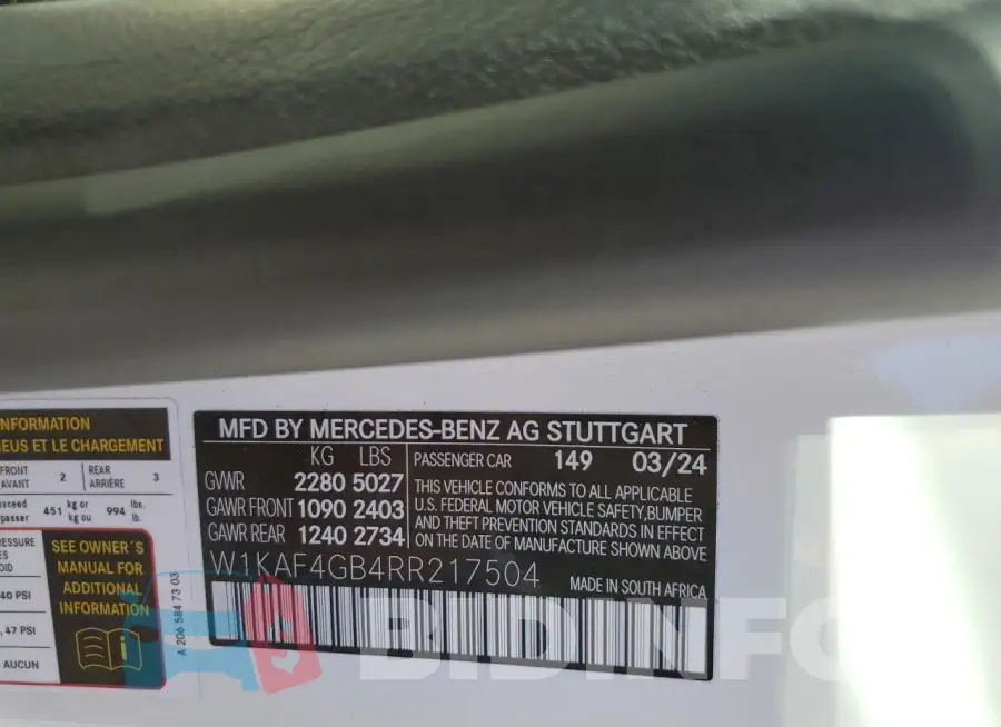 W1KAF4GB4RR217504 Photo# 13