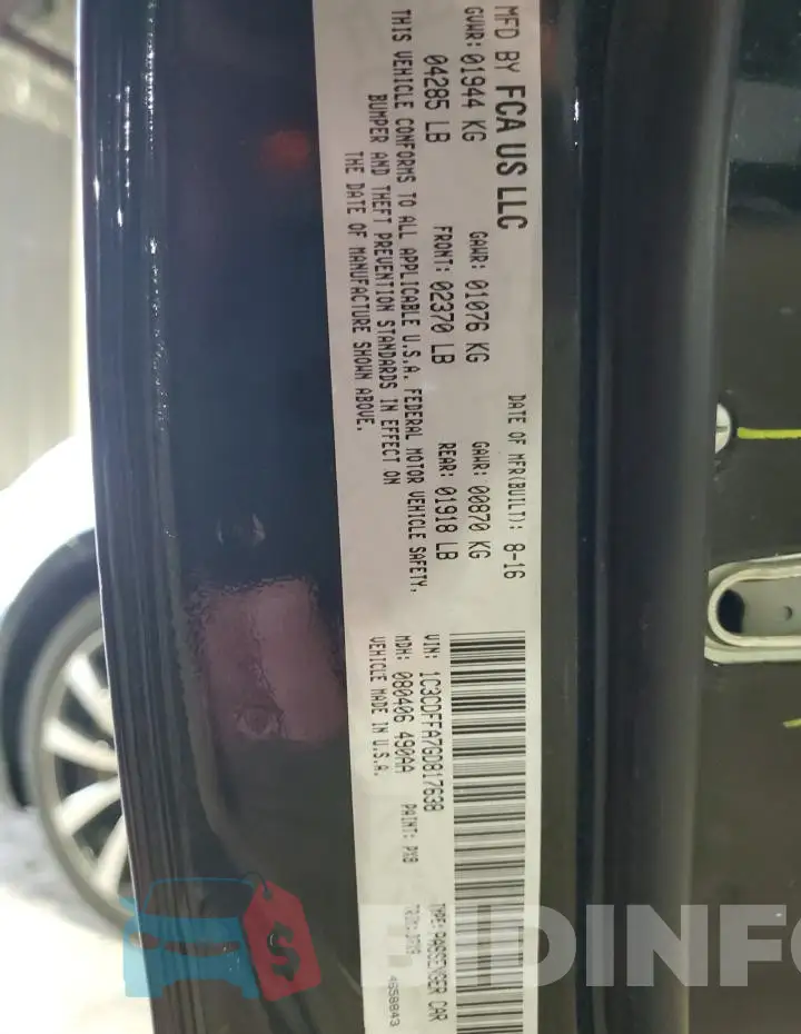 1C3CDFFA7GD817638 Photo# 12