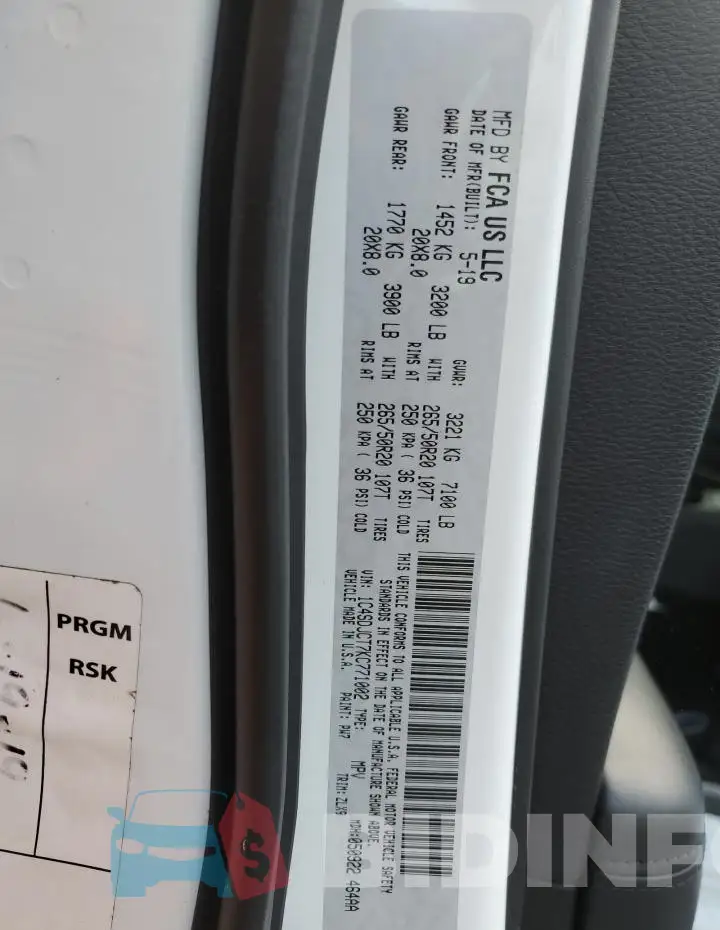 1C4SDJCT7KC771002 Photo# 13