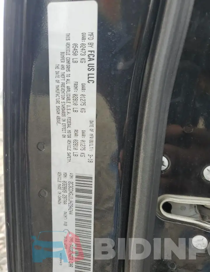 2C3CDXCT7HH612174 Photo# 12