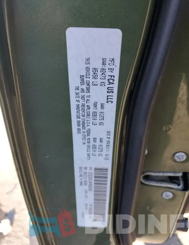 2C3CDXGJ4KH662059 Photo# 12