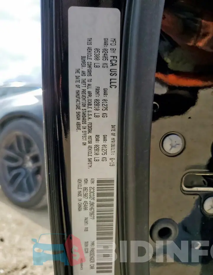 2C3CDZFJ9KH679677 Photo# 12