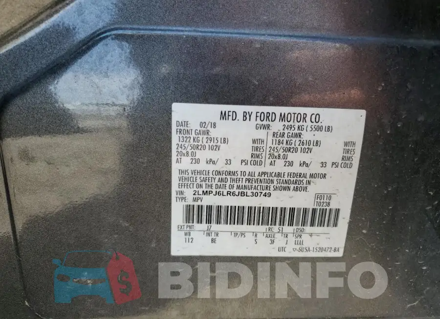 2LMPJ6LR6JBL30749 Photo# 13