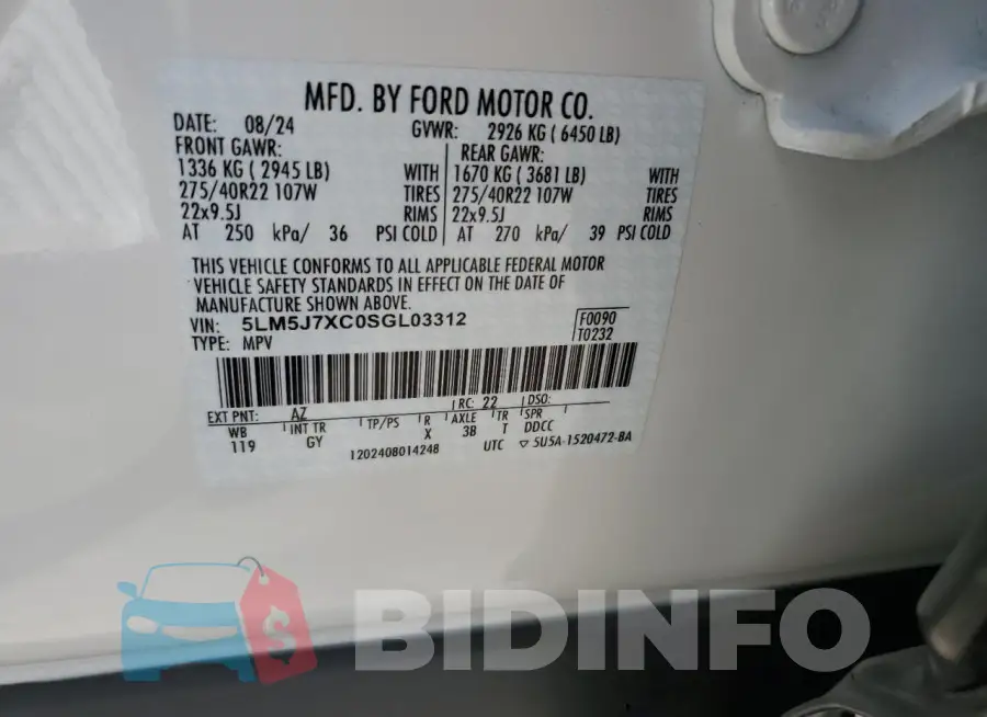 5LM5J7XC0SGL03312 Photo# 13