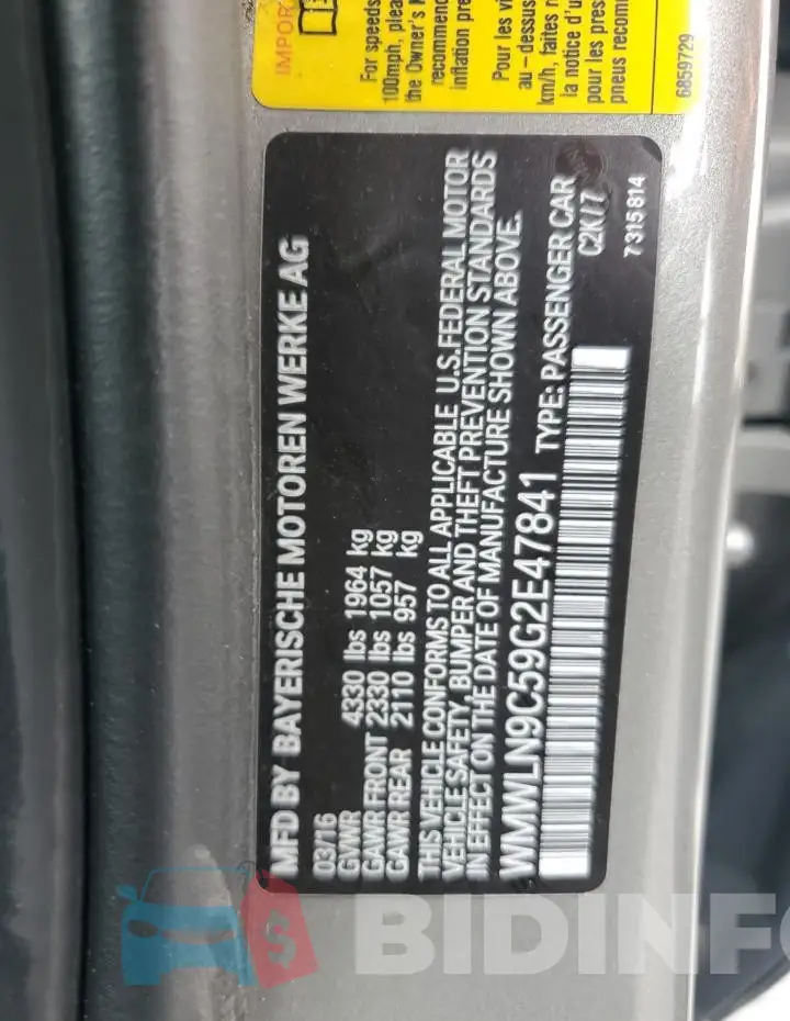 WMWLN9C59G2E47841 Photo# 12